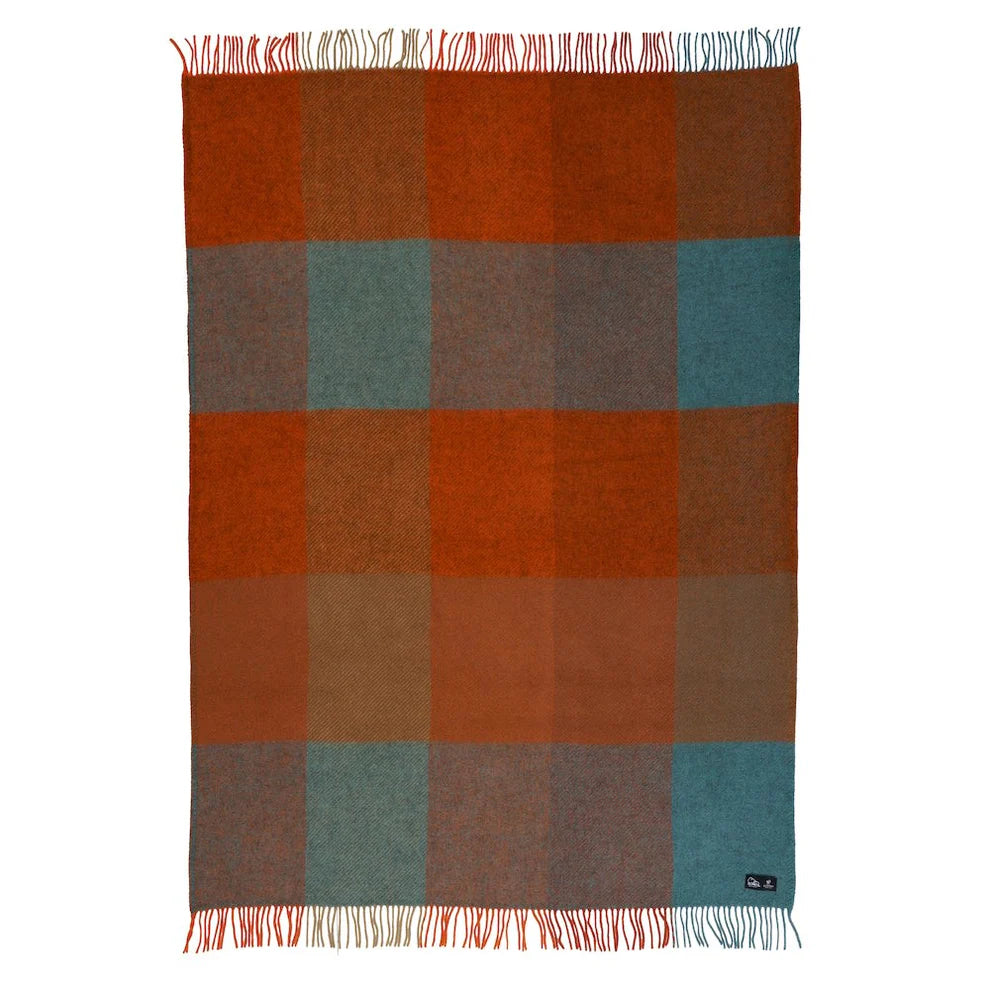 Klippan Gotland Checked Woven Wool Blanket