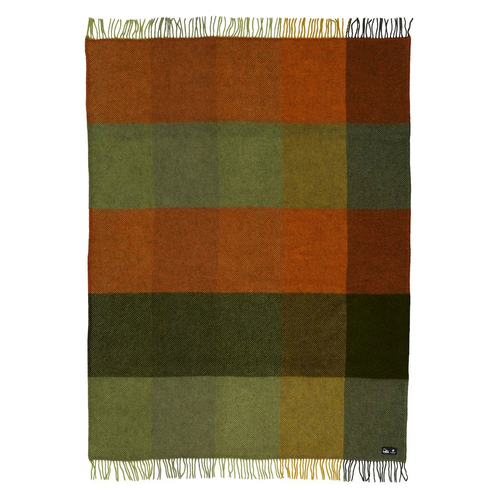 Klippan Gotland Checked Woven Wool Blanket