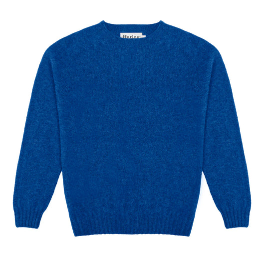 Harley of Scotland ~ Mens Supersoft Shetland Chunky Crew