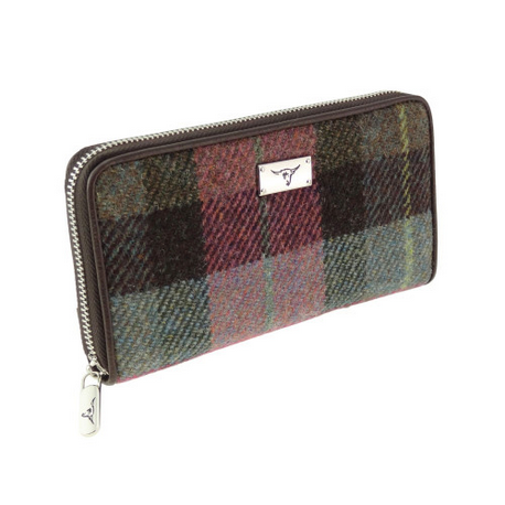 Harris Tweed Staffa Long Purse with Zip