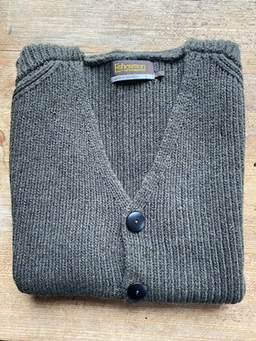 Fisherman Wool Rib Button Waistcoat