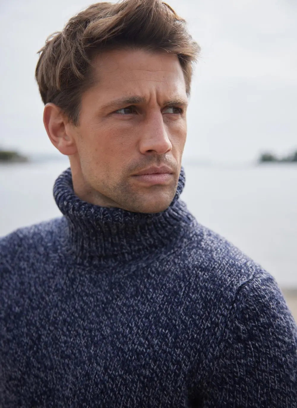 Fisherman out of Ireland ~ Mens Roll Neck Jumper