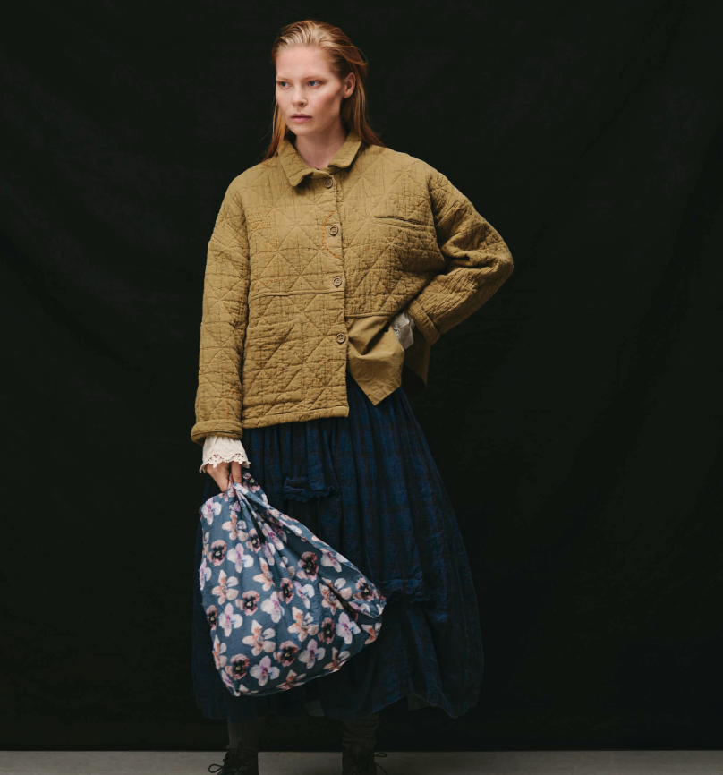 Ewa i Walla ~ Ingbritt Linen Cotton Checked Skirt