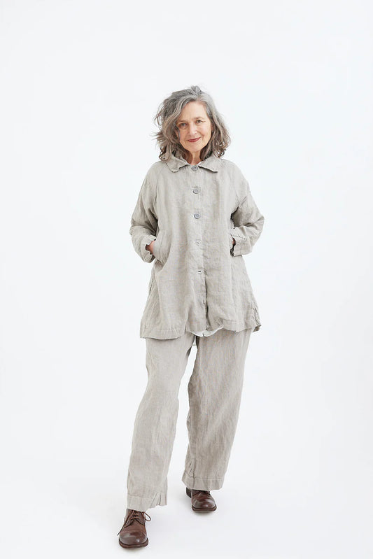 Metta ~ Garden Coat - Light Linen