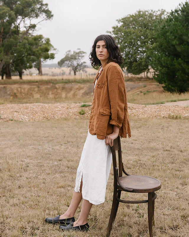 Metta ~ Dominique Linen Blazer