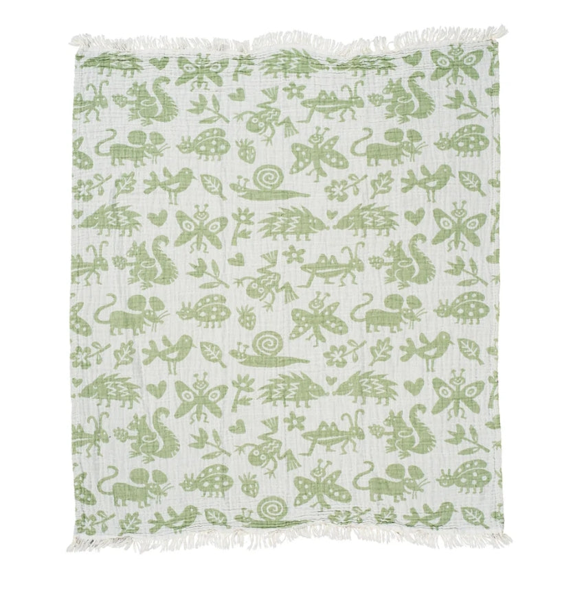 Klippan Cotton Baby Blanket - Muslin