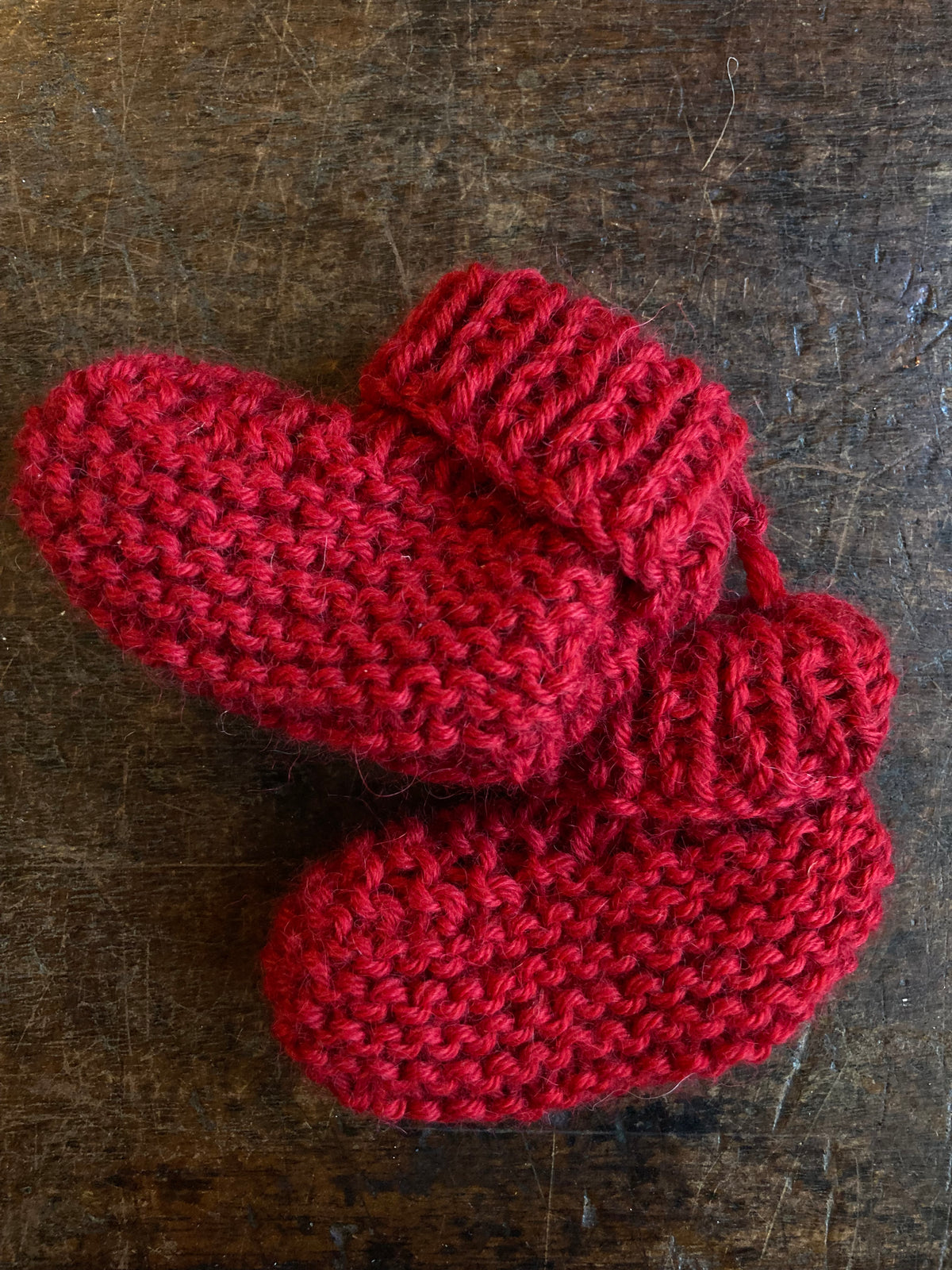 Hand Knitted Alpaca Baby Beanies and Booties
