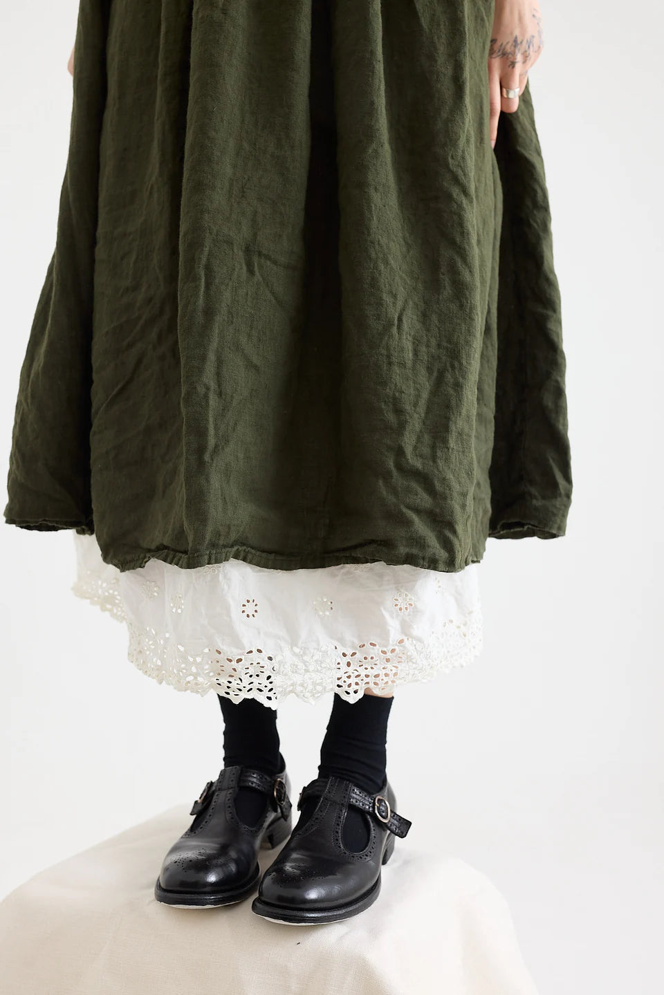 Metta Picnic Dress ~ Light Linen