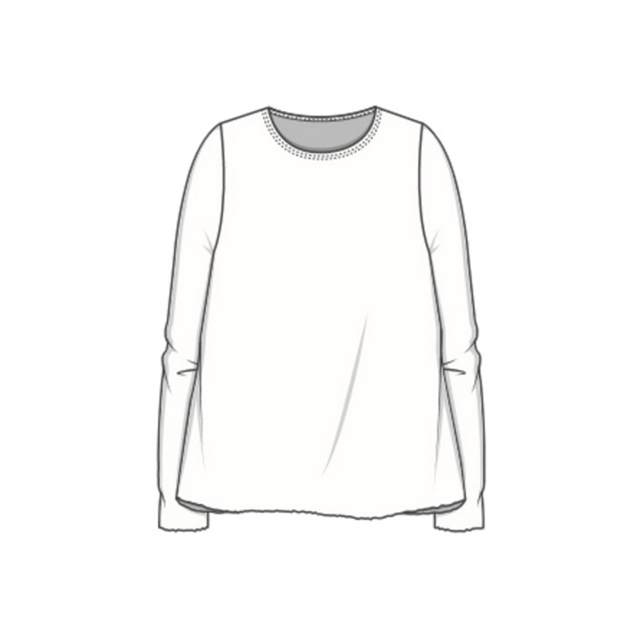 By Basics ~ A Line Merino Long Sleeve Top