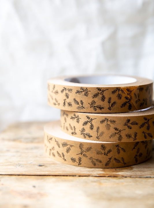 Kraft Paper Tape - Berries and Flowers