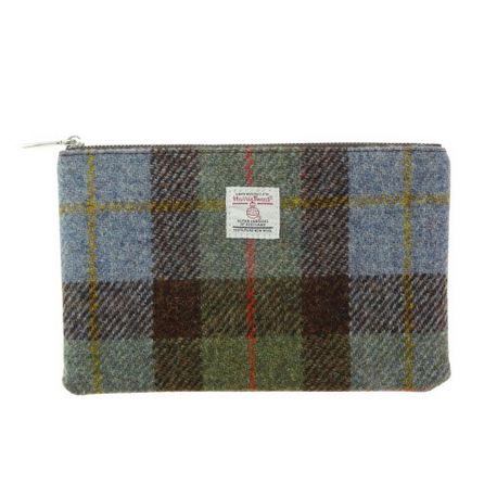 Scottish Tweed Zip Pouch