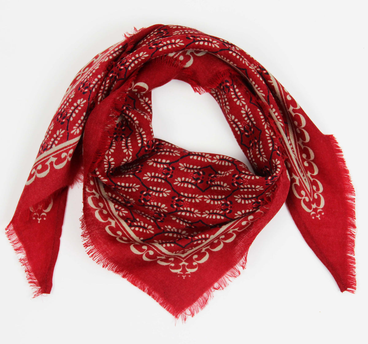 Les Belles Vagabondes ~ Wool Hand Printed Scarves