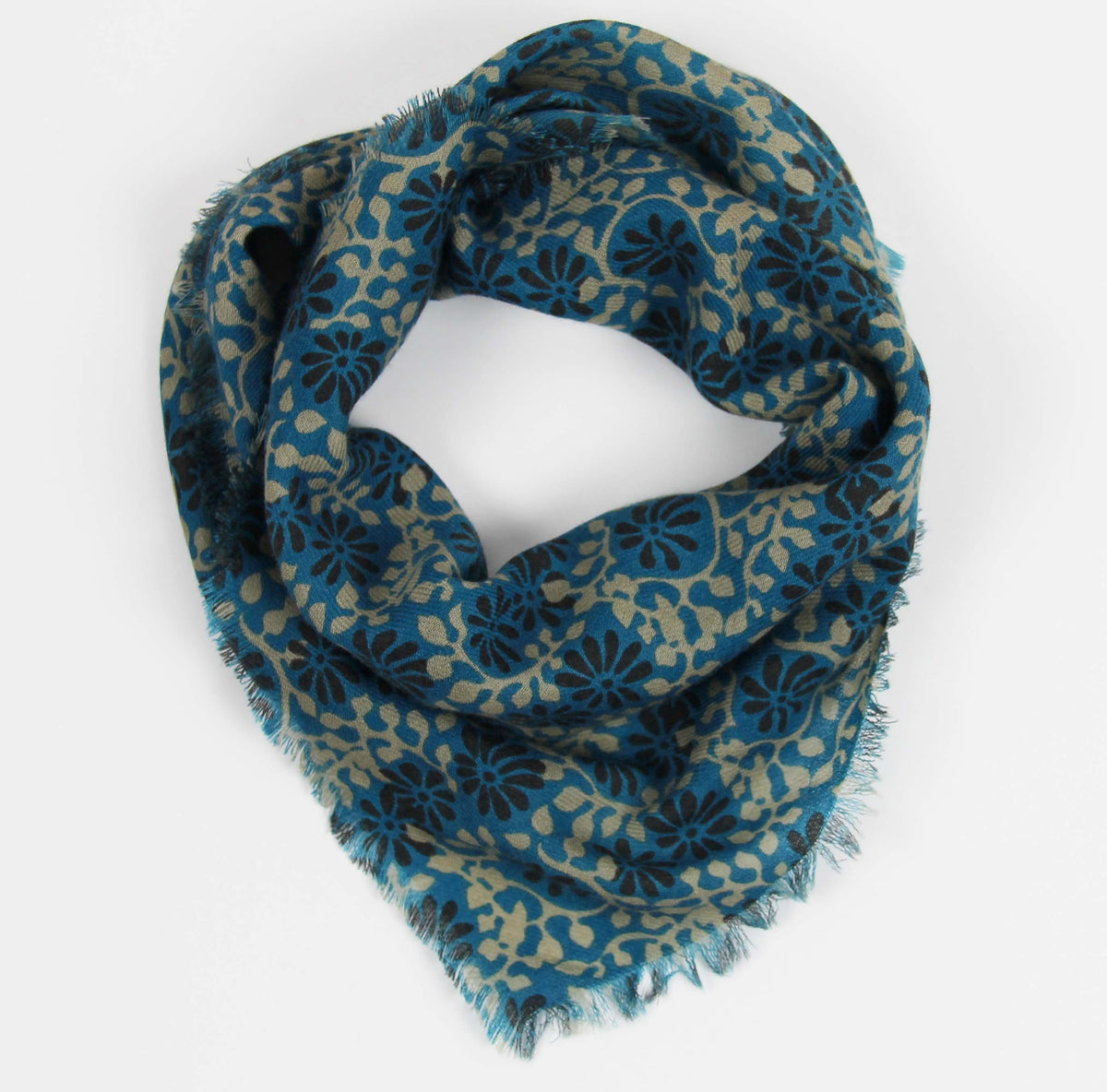 Les Belles Vagabondes ~ Wool Hand Printed Scarves