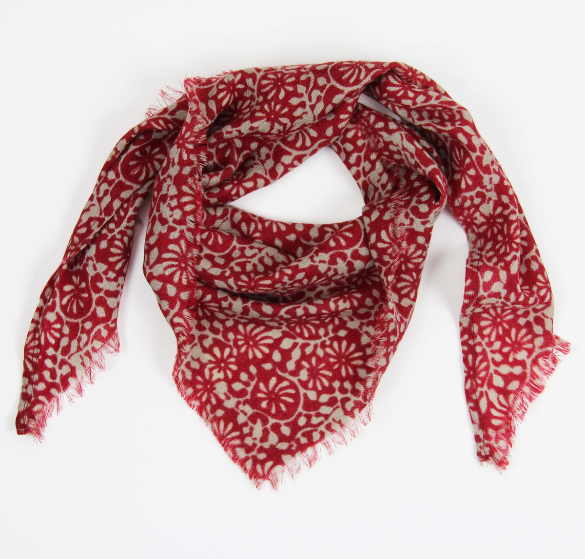 Les Belles Vagabondes ~ Wool Hand Printed Scarves