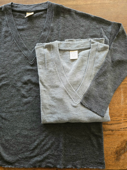 By Basics ~ Merino Loose Fit V-Neck Shirt