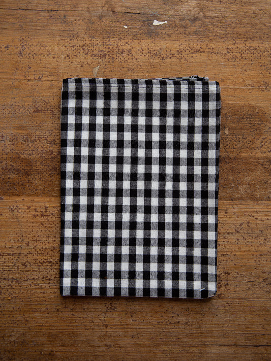 Black Gingham Tea Towel