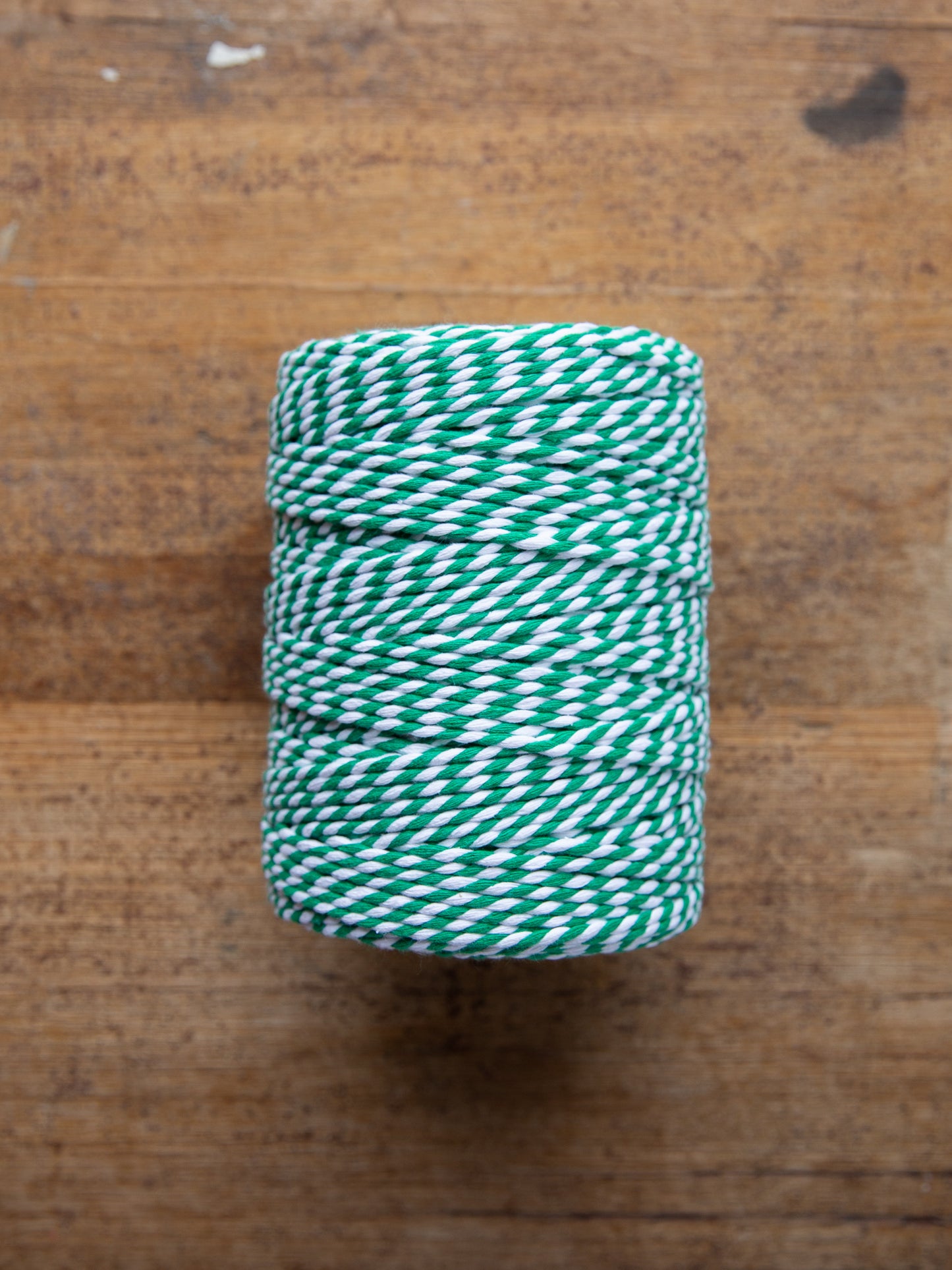 Green & White Cotton String