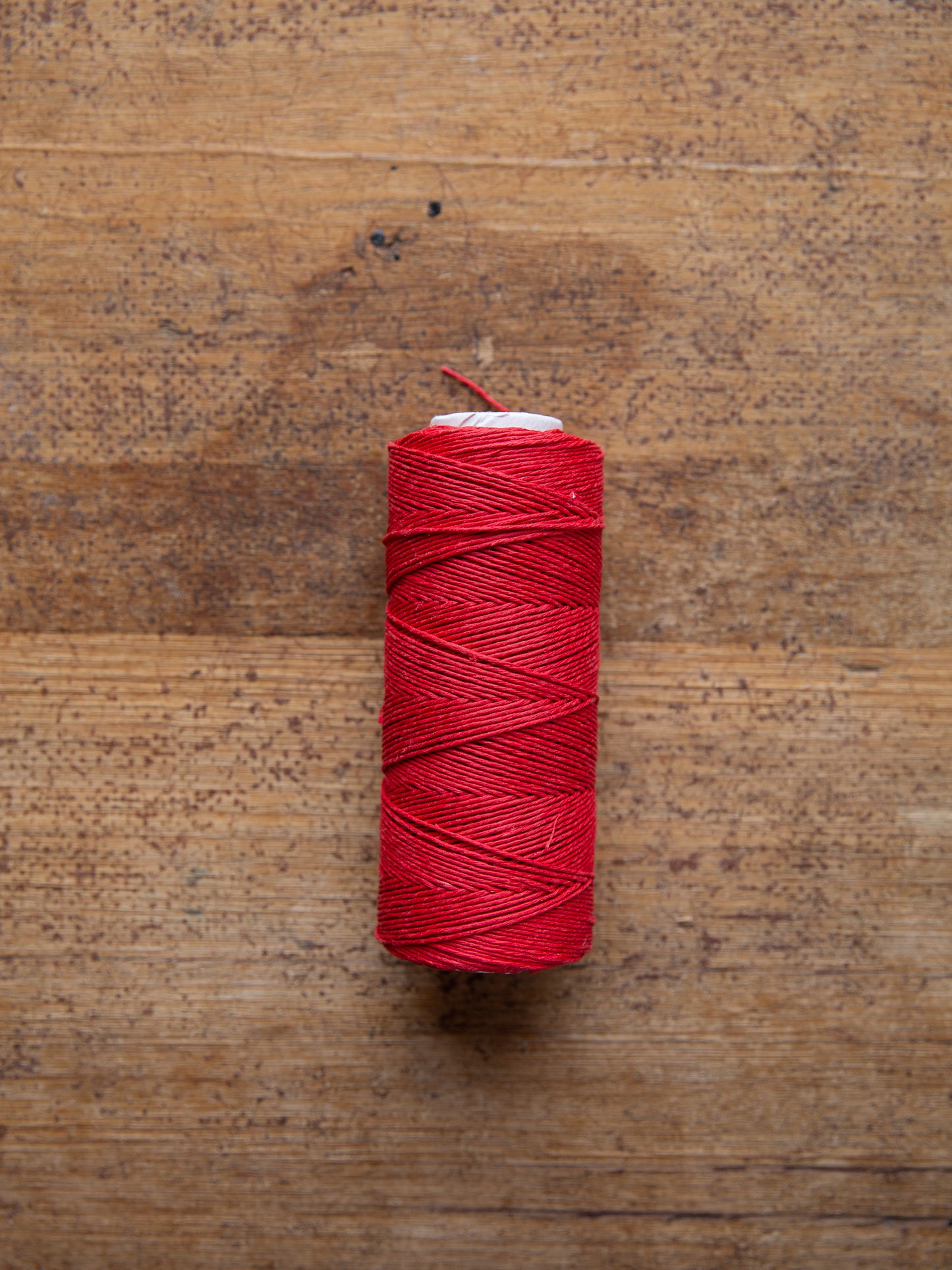 Red Polished Linen Twine