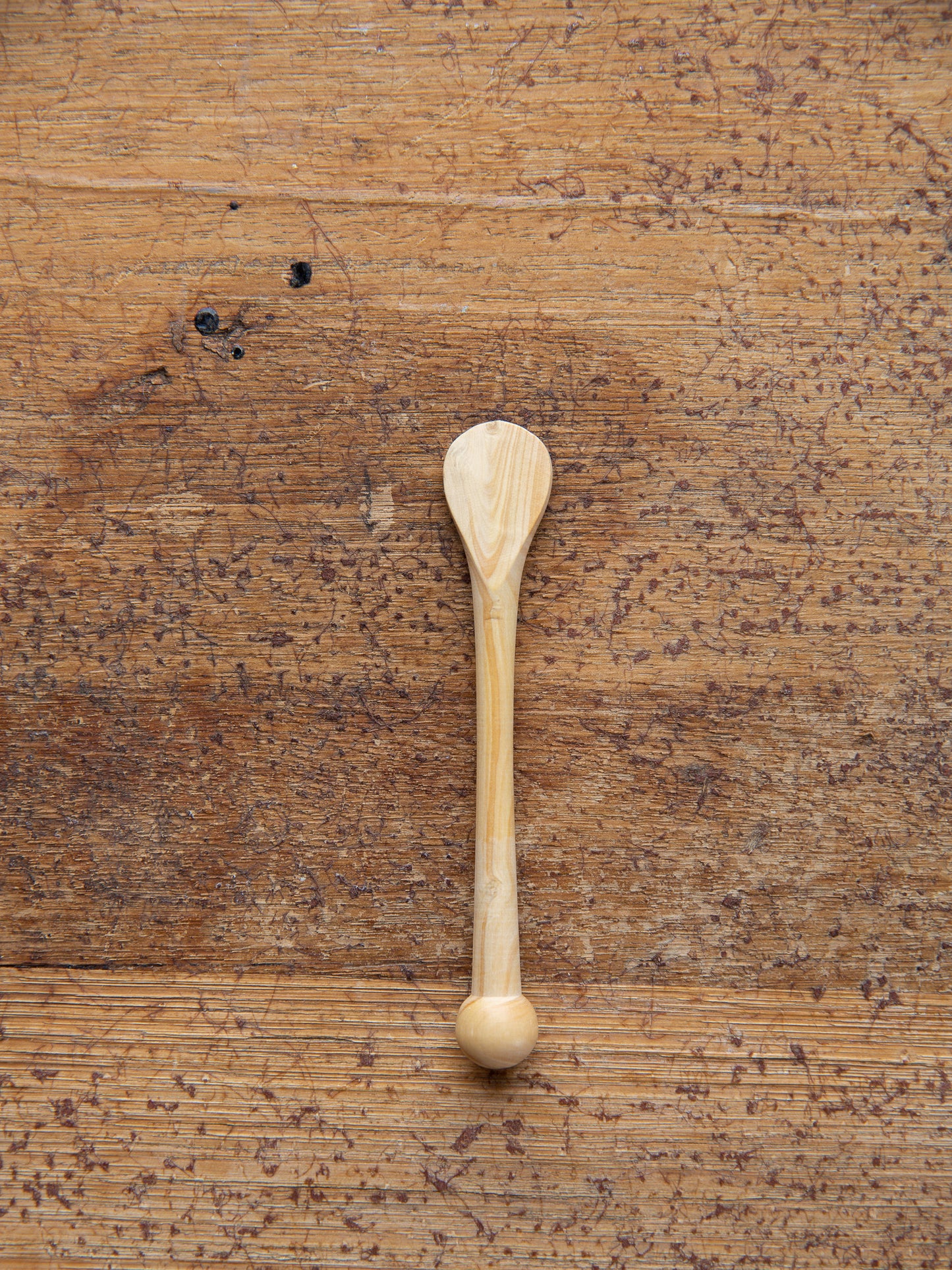 Wooden Mustard Spoon